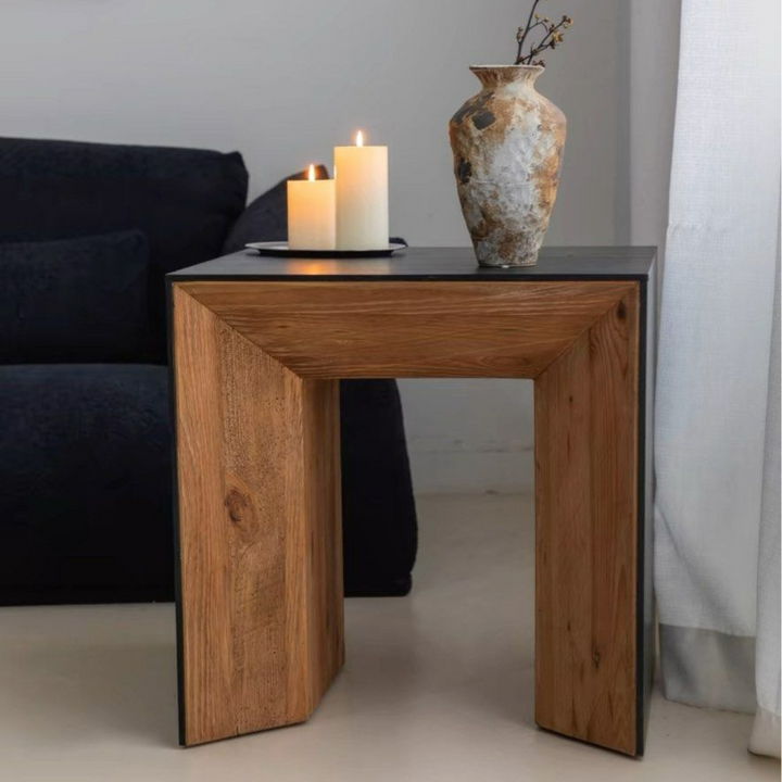 BRONSO Modern Solid Wood Side Table