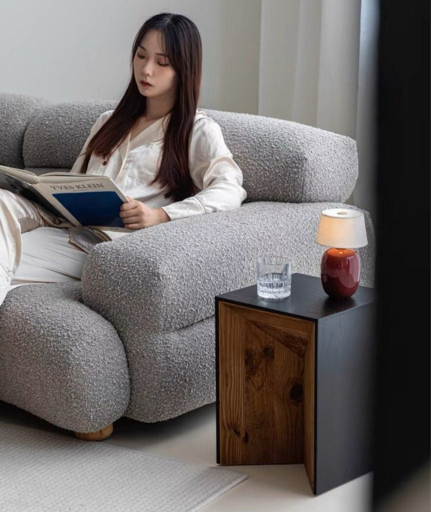 BRONSO Modern Solid Wood Side Table