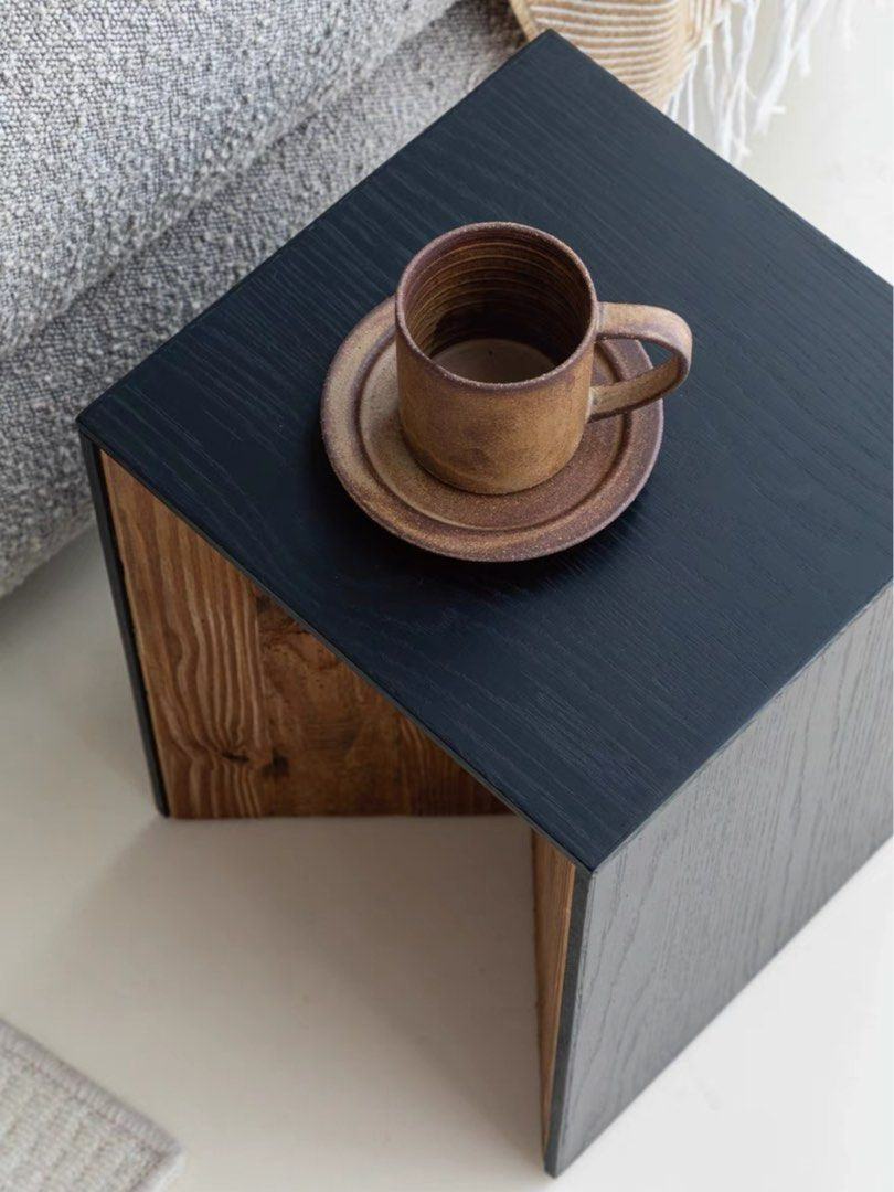 BRONSO Modern Solid Wood Side Table