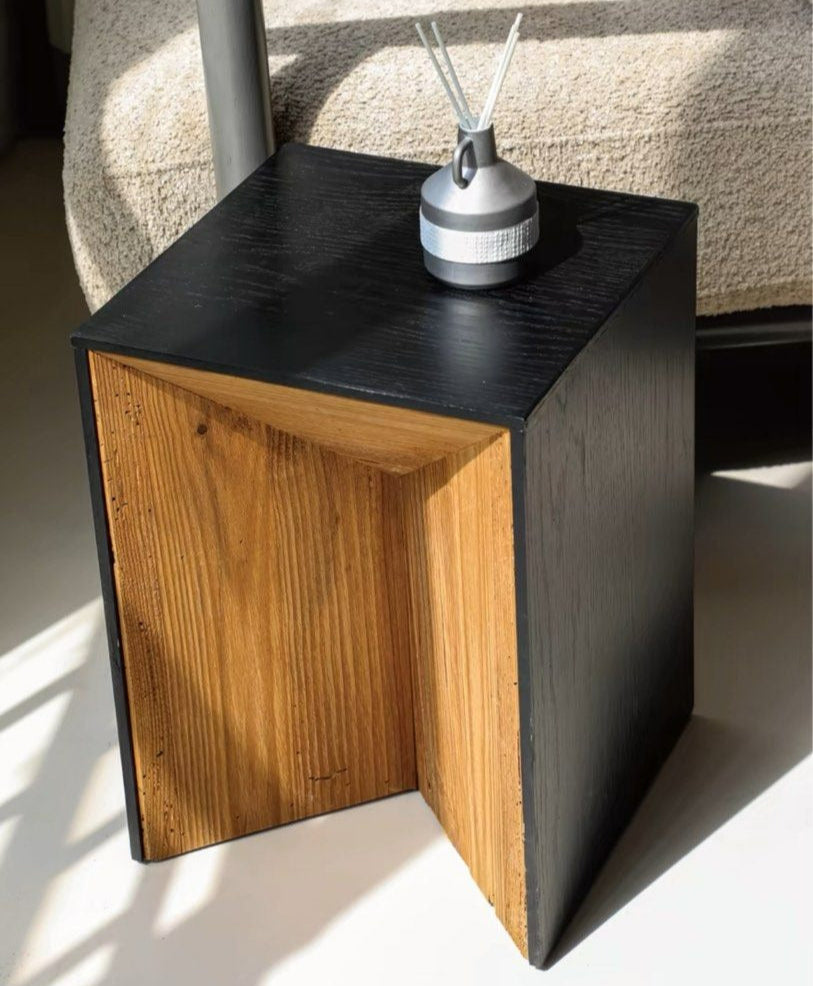 BRONSO Modern Solid Wood Side Table