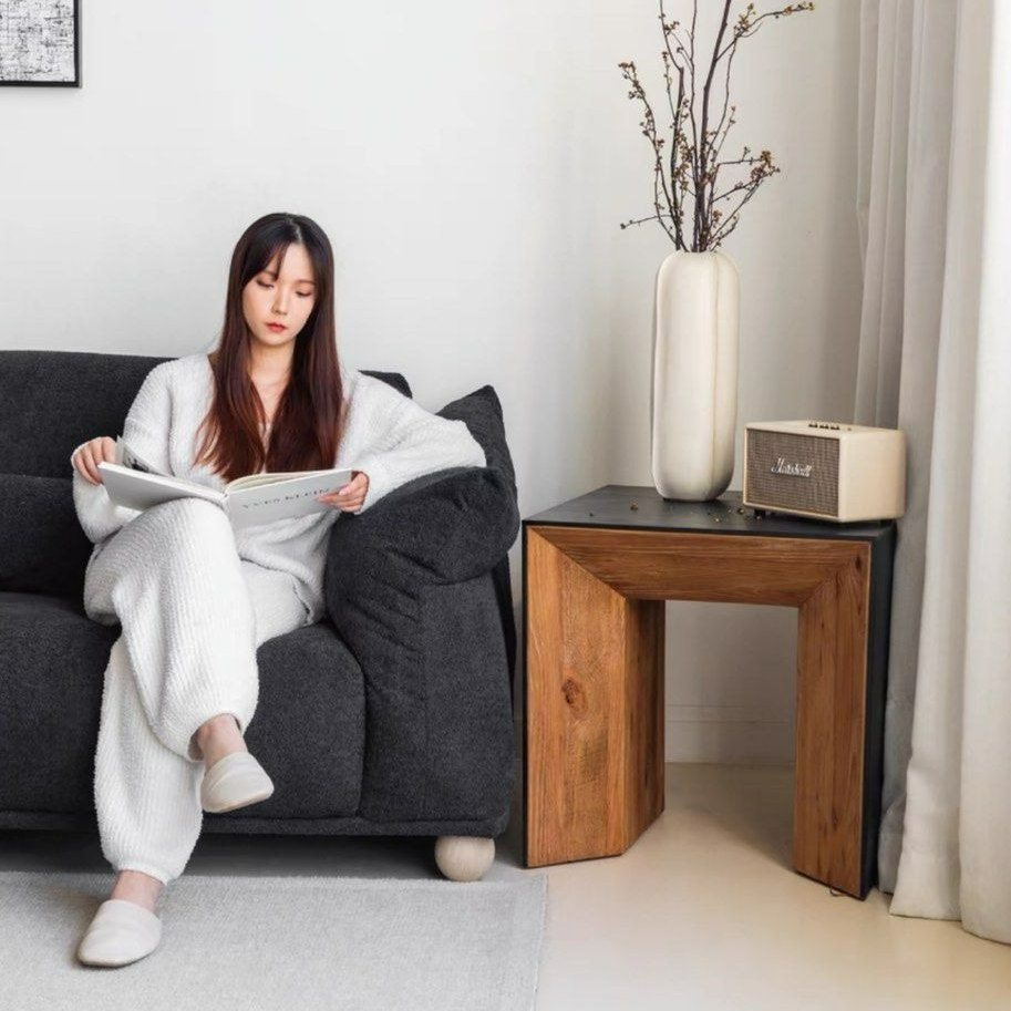 BRONSO Modern Solid Wood Side Table