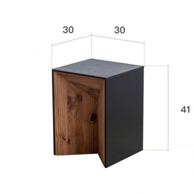 BRONSO Modern Solid Wood Side Table