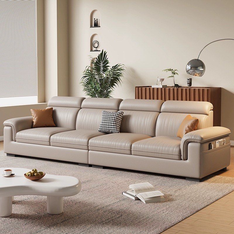 BREVION Modern Genuine Leather Sofa