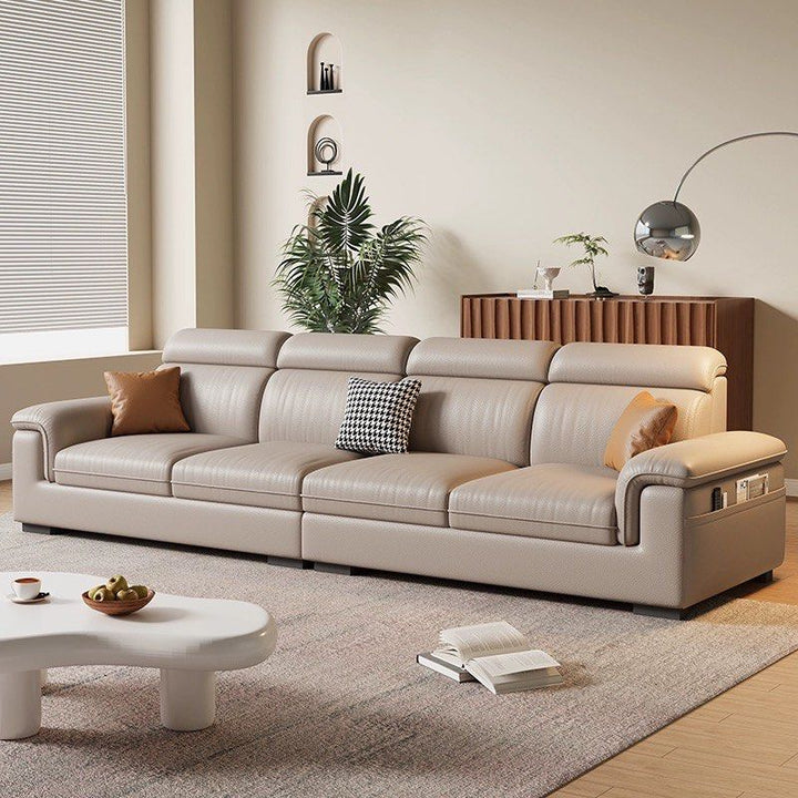 BREVION Modern Genuine Leather Sofa