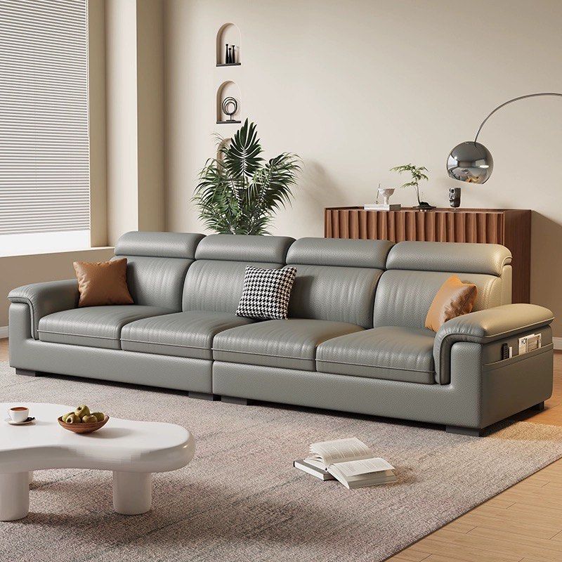 BREVION Modern Genuine Leather Sofa