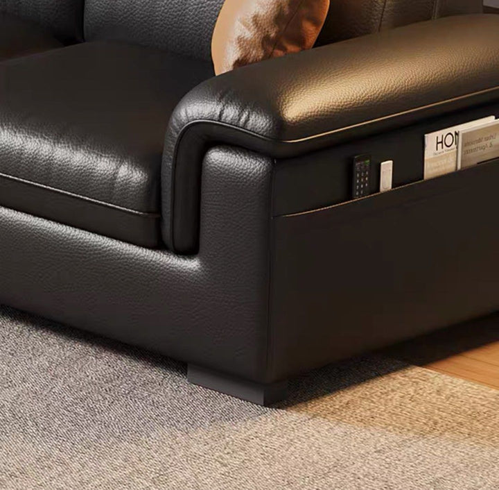 BREVION Modern Genuine Leather Sofa