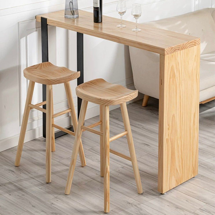 SUARE Modern Solid Wood Bar Table & Stools