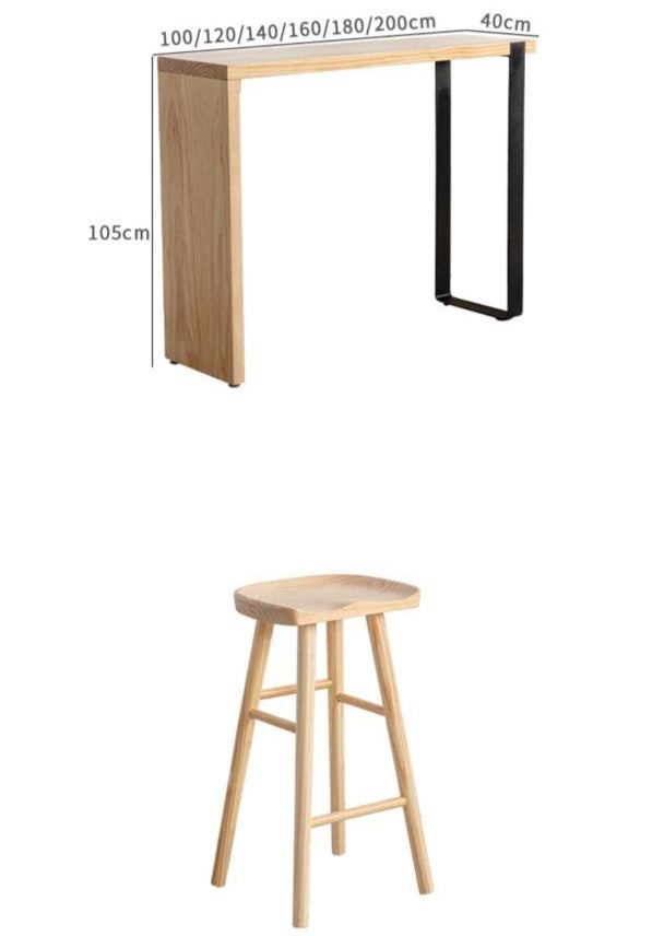 SUARE Modern Solid Wood Bar Table & Stools