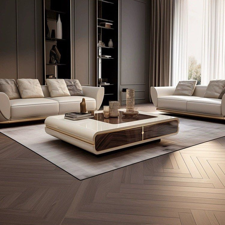 SOLUSAR Modern TV Console & Coffee Table