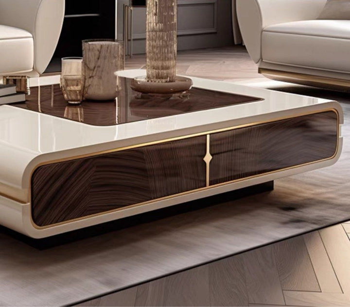SOLUSAR Modern TV Console & Coffee Table