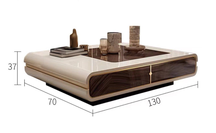 SOLUSAR Modern TV Console & Coffee Table