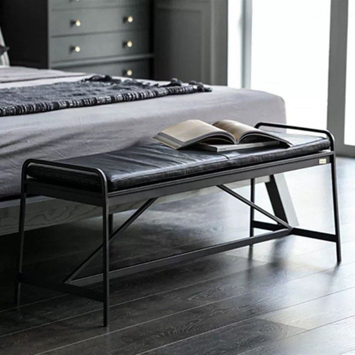 CALMEO Industrial Leather Bench