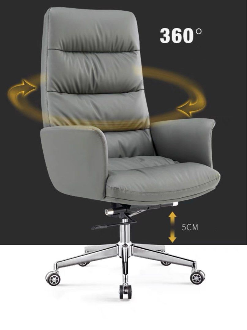 CLARK Ergonomic Leathaire Office Chair
