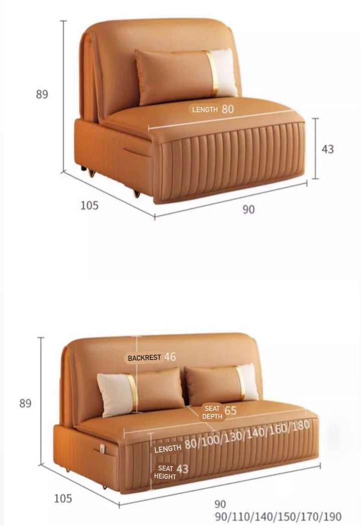 SOVARI Modern Electric Storage Sofa Bed