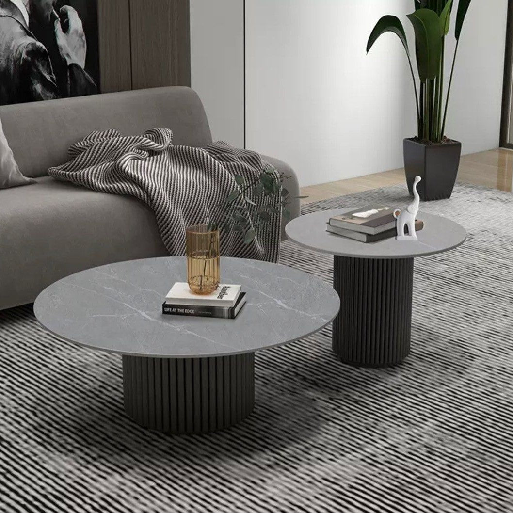PAYTAS Round Coffee Table Set