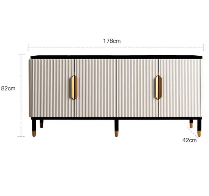 CAVOR Modern Fluted Sideboard