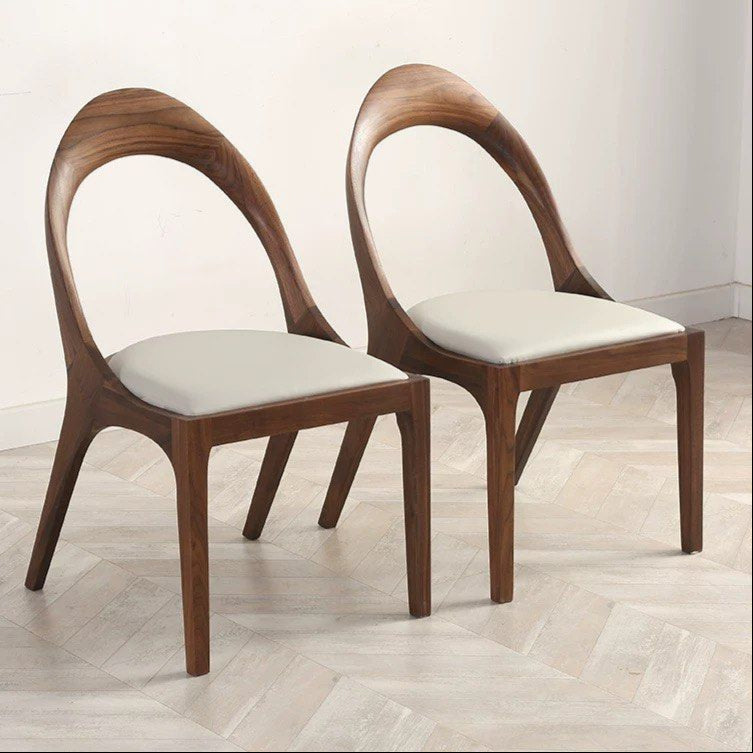 DANVERS Modern Walnut Wood Dining Chair