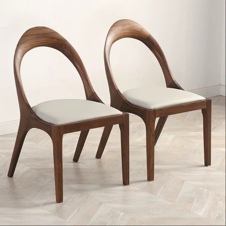 DANVERS Modern Walnut Wood Dining Chair