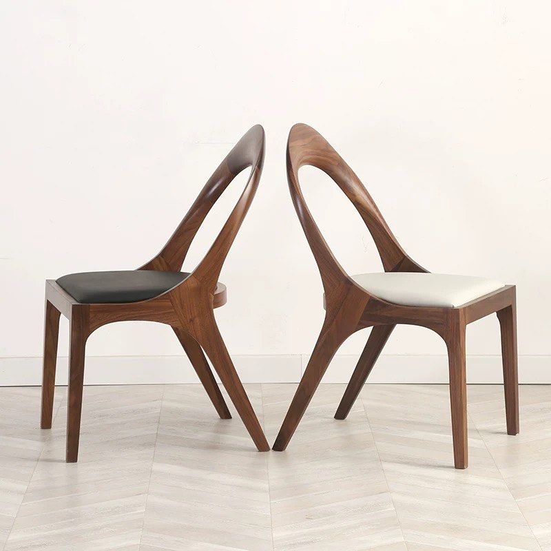 DANVERS Modern Walnut Wood Dining Chair