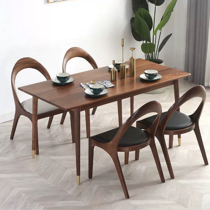 DANVERS Modern Walnut Wood Dining Chair