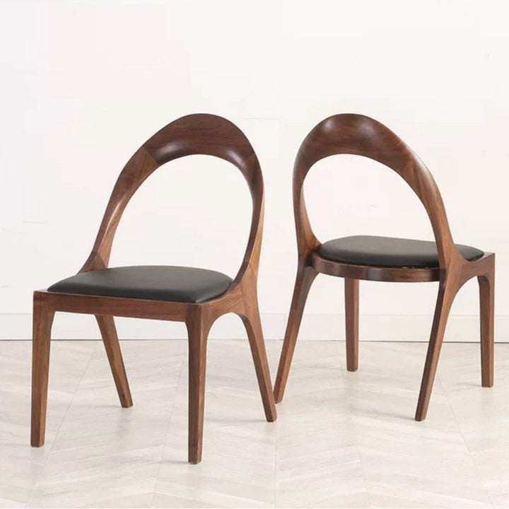 DANVERS Modern Walnut Wood Dining Chair