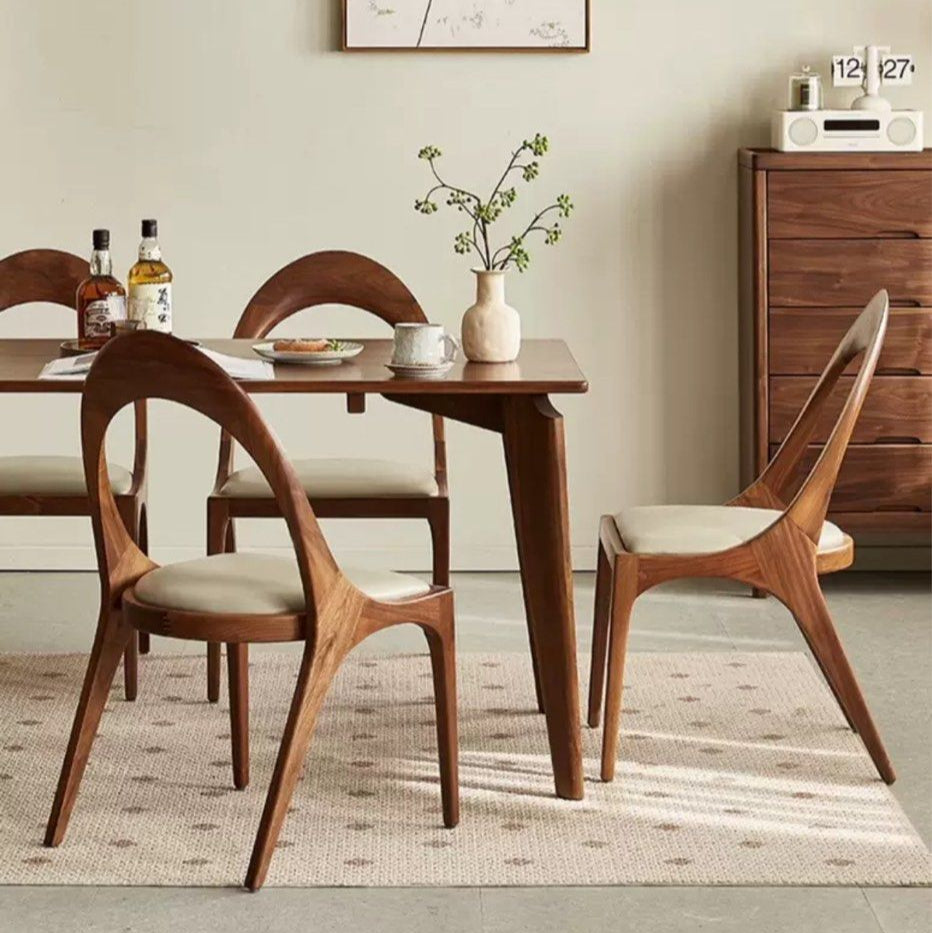 DANVERS Modern Walnut Wood Dining Chair