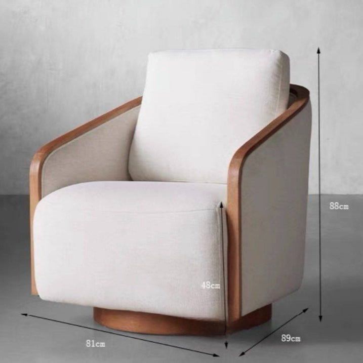 DAVID Vintage Fabric Lounge Chair