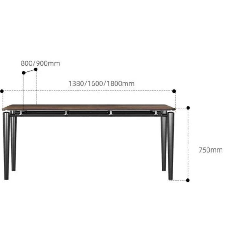 CHAVEZ Modern Solid Wood Dining Table