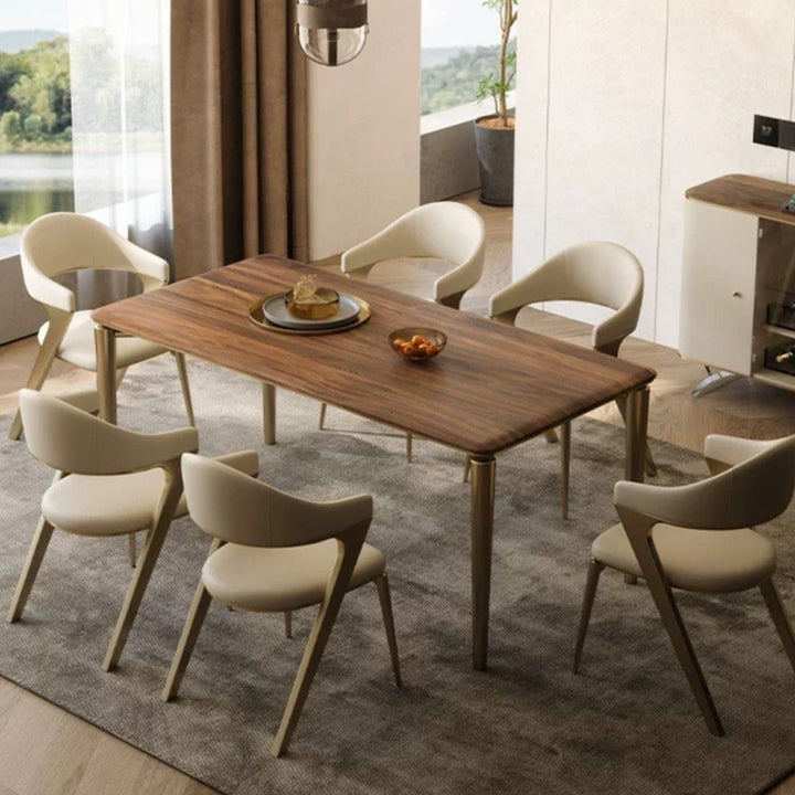 CHAVEZ Modern Solid Wood Dining Table