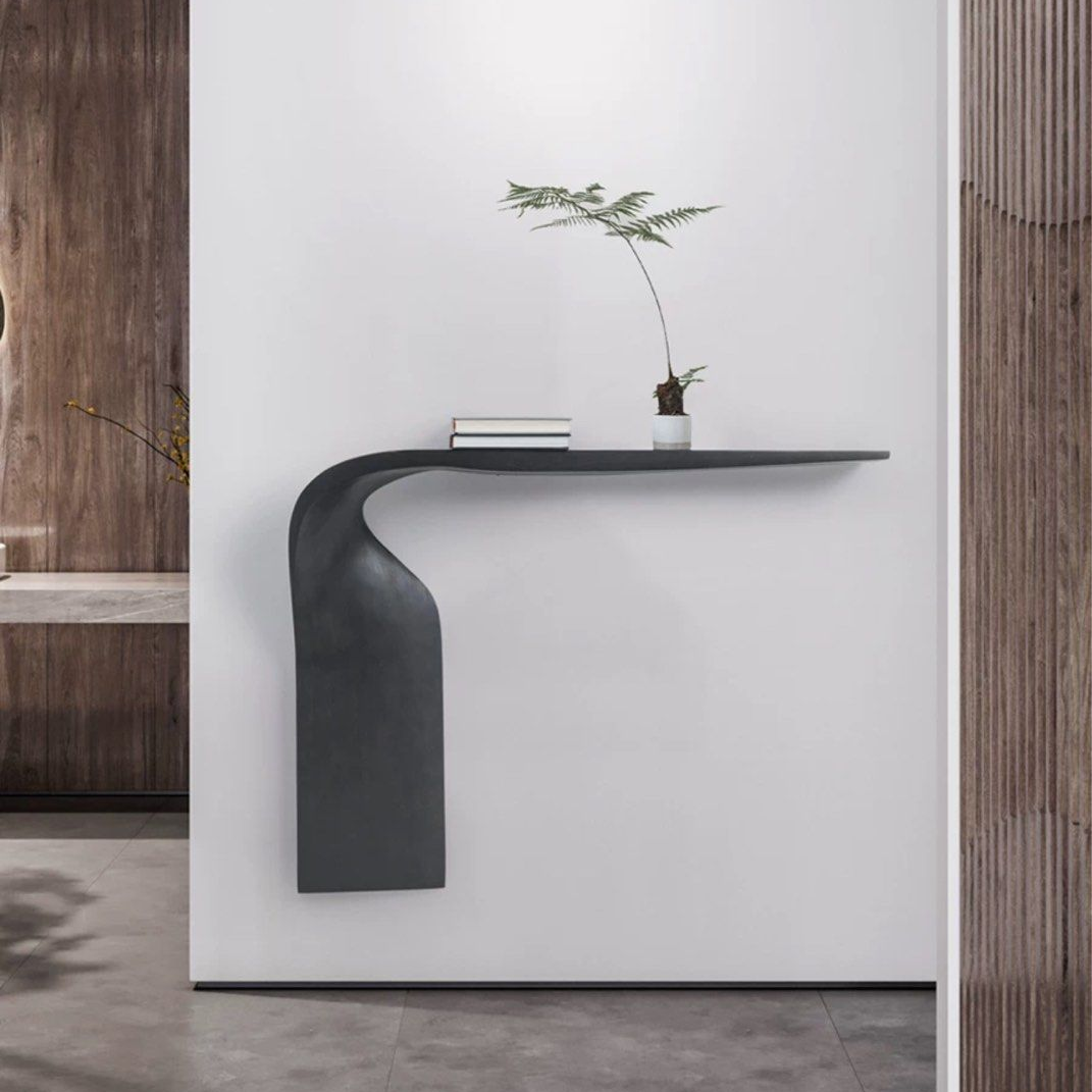 CEDRIC Modern Floating Solid Wood Console Table