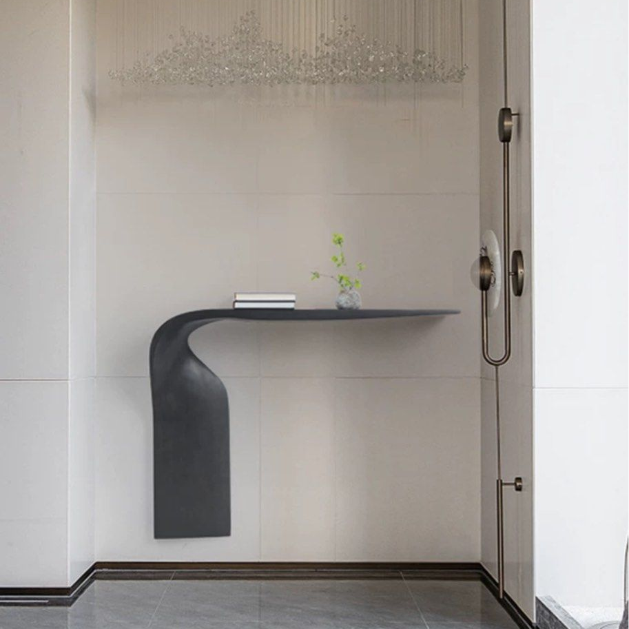 CEDRIC Modern Floating Solid Wood Console Table