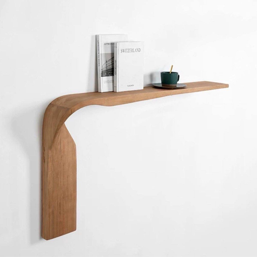 CEDRIC Modern Floating Solid Wood Console Table