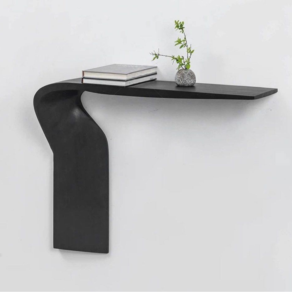 CEDRIC Modern Floating Solid Wood Console Table
