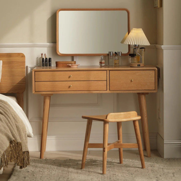 CHLOE Rustic Solid Wood Vanity Table