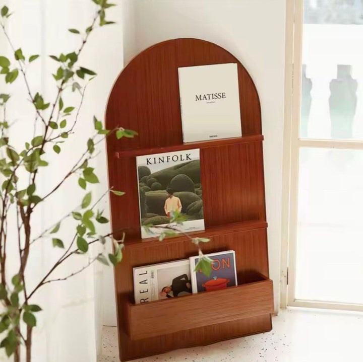 BROVO Modern Solid Wood Bookshelf