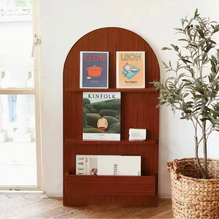 BROVO Modern Solid Wood Bookshelf