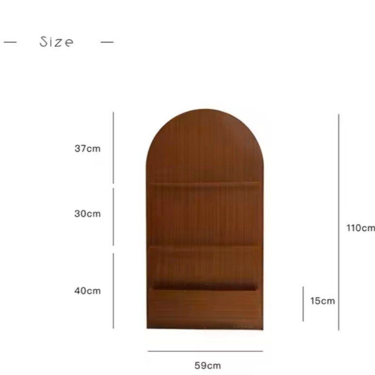 BROVO Modern Solid Wood Bookshelf