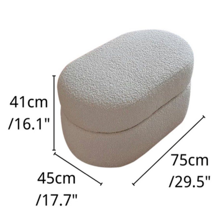 CRAWFORD Modern Storage Ottoman