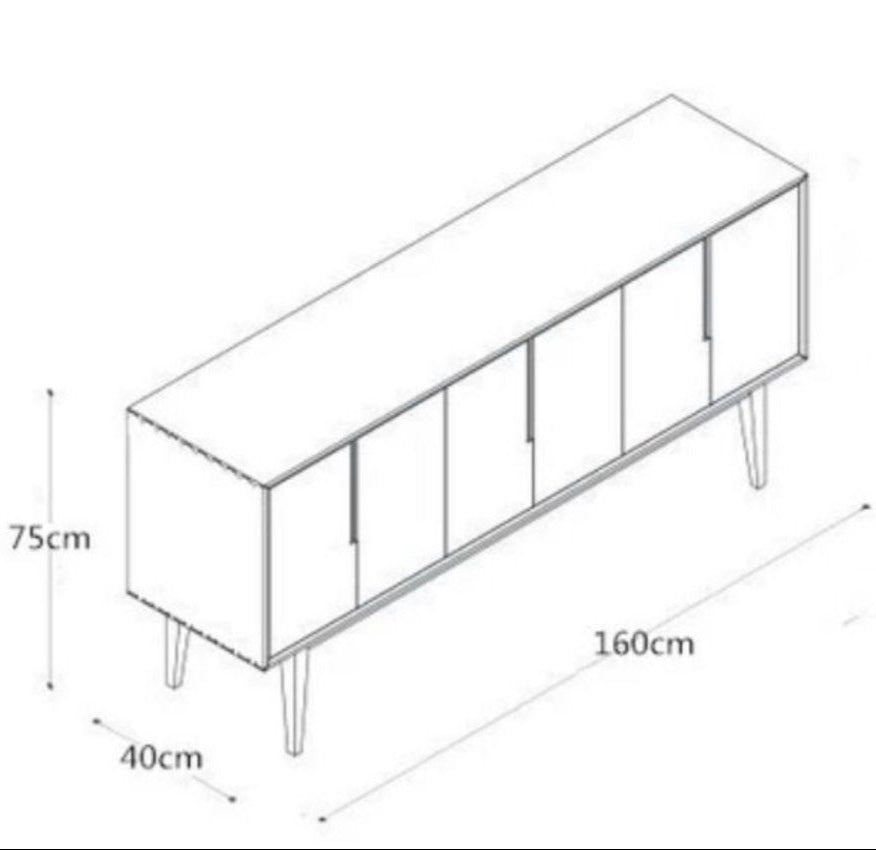 CARIS Rustic Wooden Sideboard