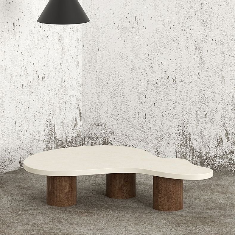 MOVERA Modern Travertine Coffee Table