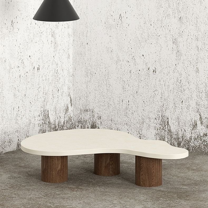 MOVERA Modern Travertine Coffee Table