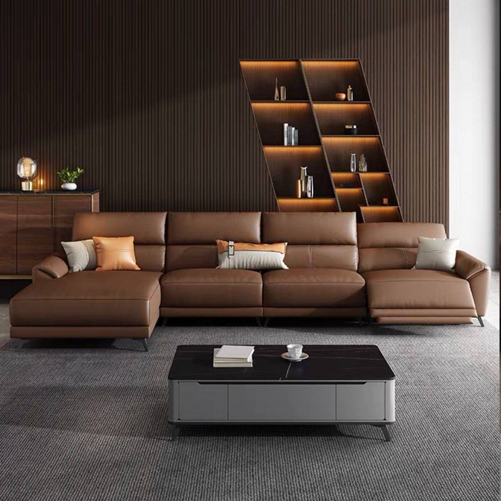 SOMARA Modern Leather Sofa
