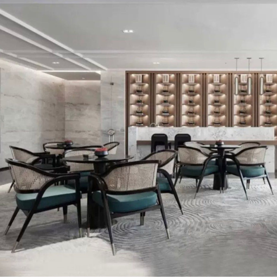 SHAYERA Mid-Century Rattan Dining Chair