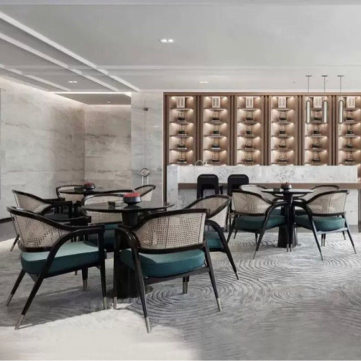 SHAYERA Mid-Century Rattan Dining Chair