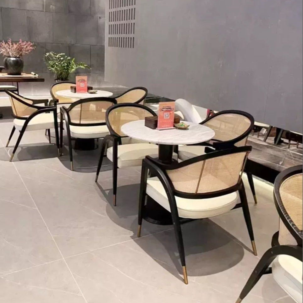 SHAYERA Mid-Century Rattan Dining Chair