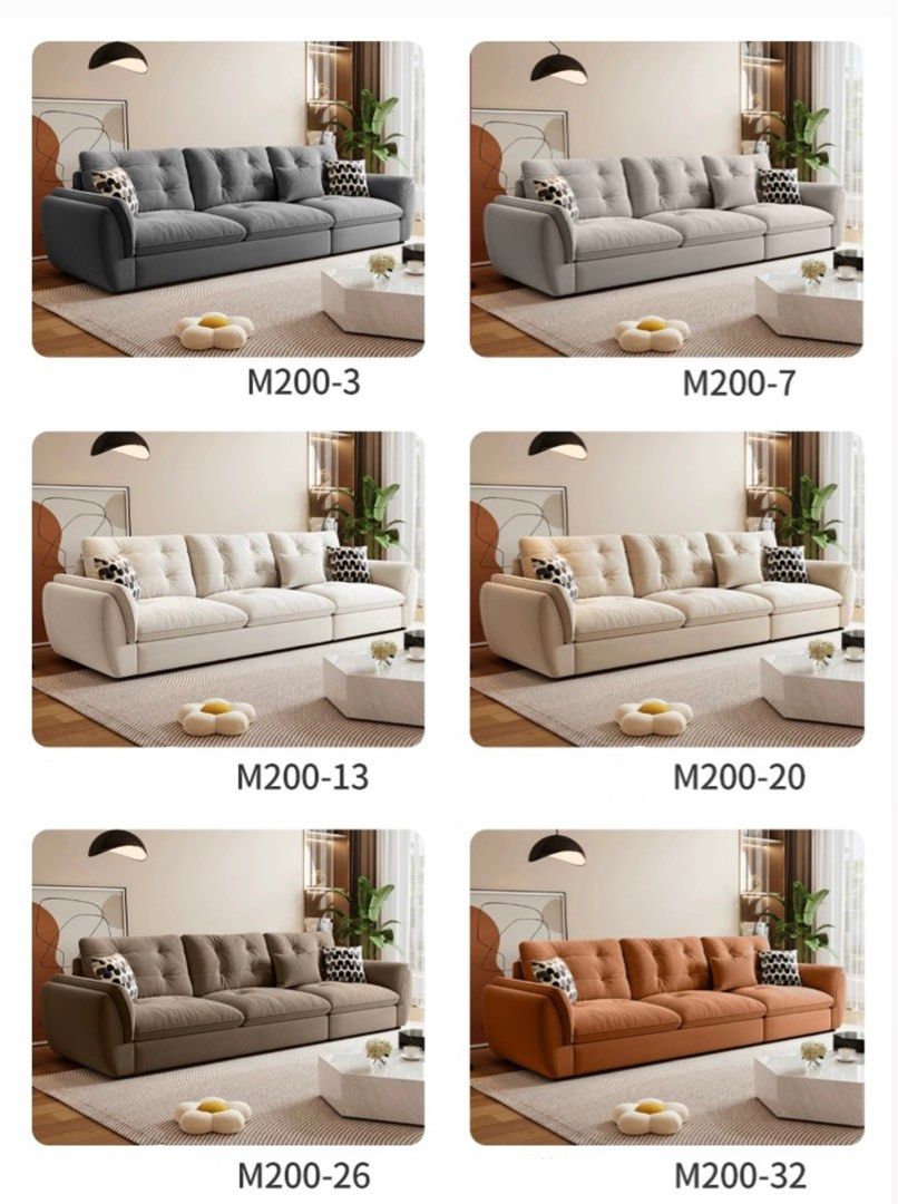 SOLEVA Modern Fabric Sofa