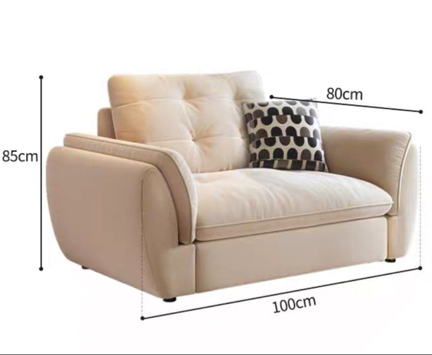 SOLEVA Modern Fabric Sofa