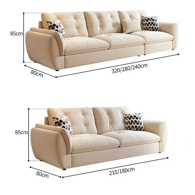 SOLEVA Modern Fabric Sofa