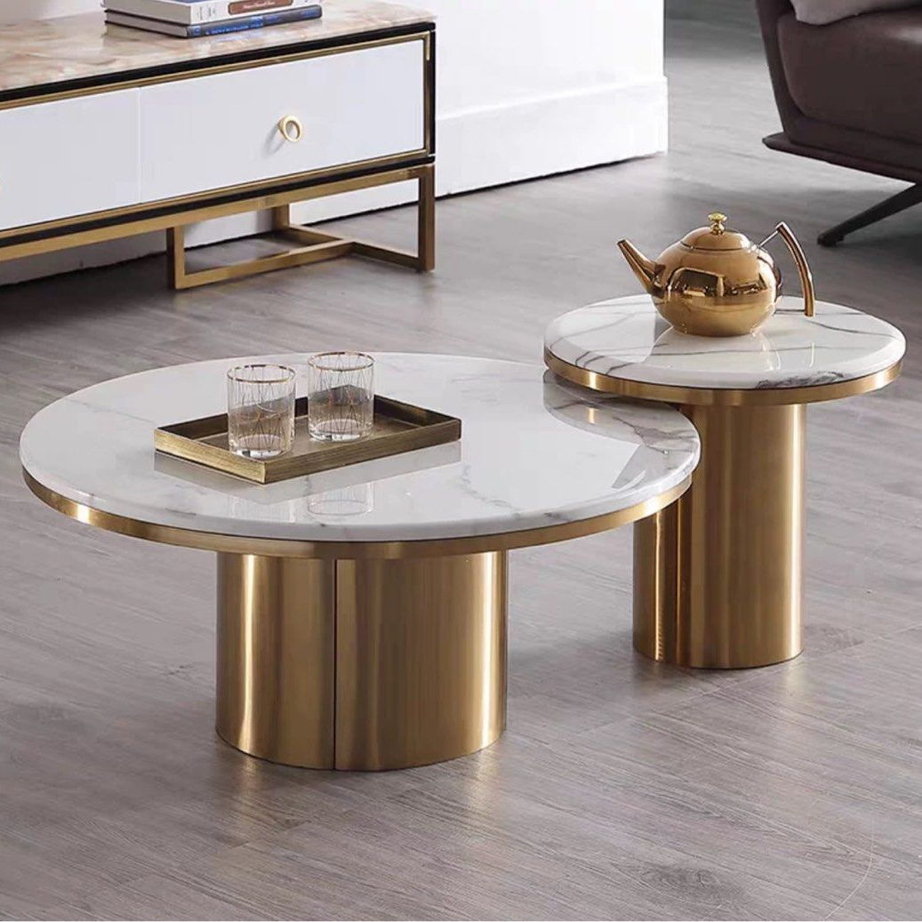 VEON Modern Round Marble Coffee Table
