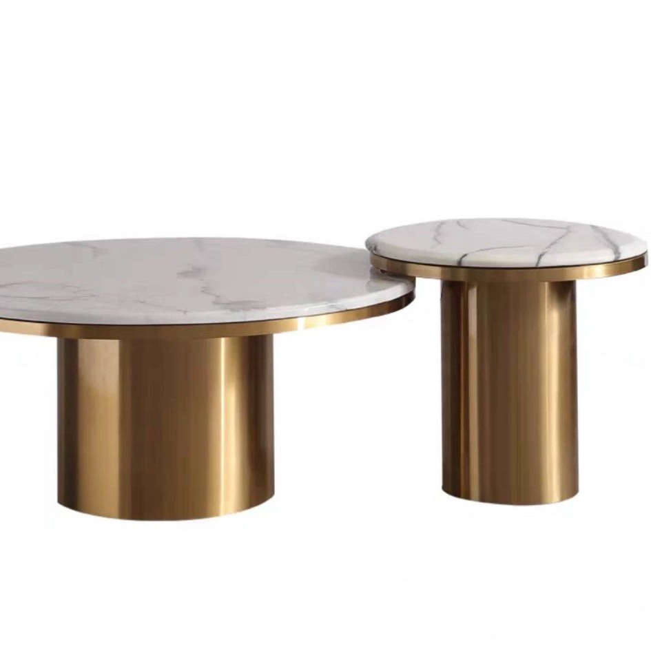 VEON Modern Round Marble Coffee Table